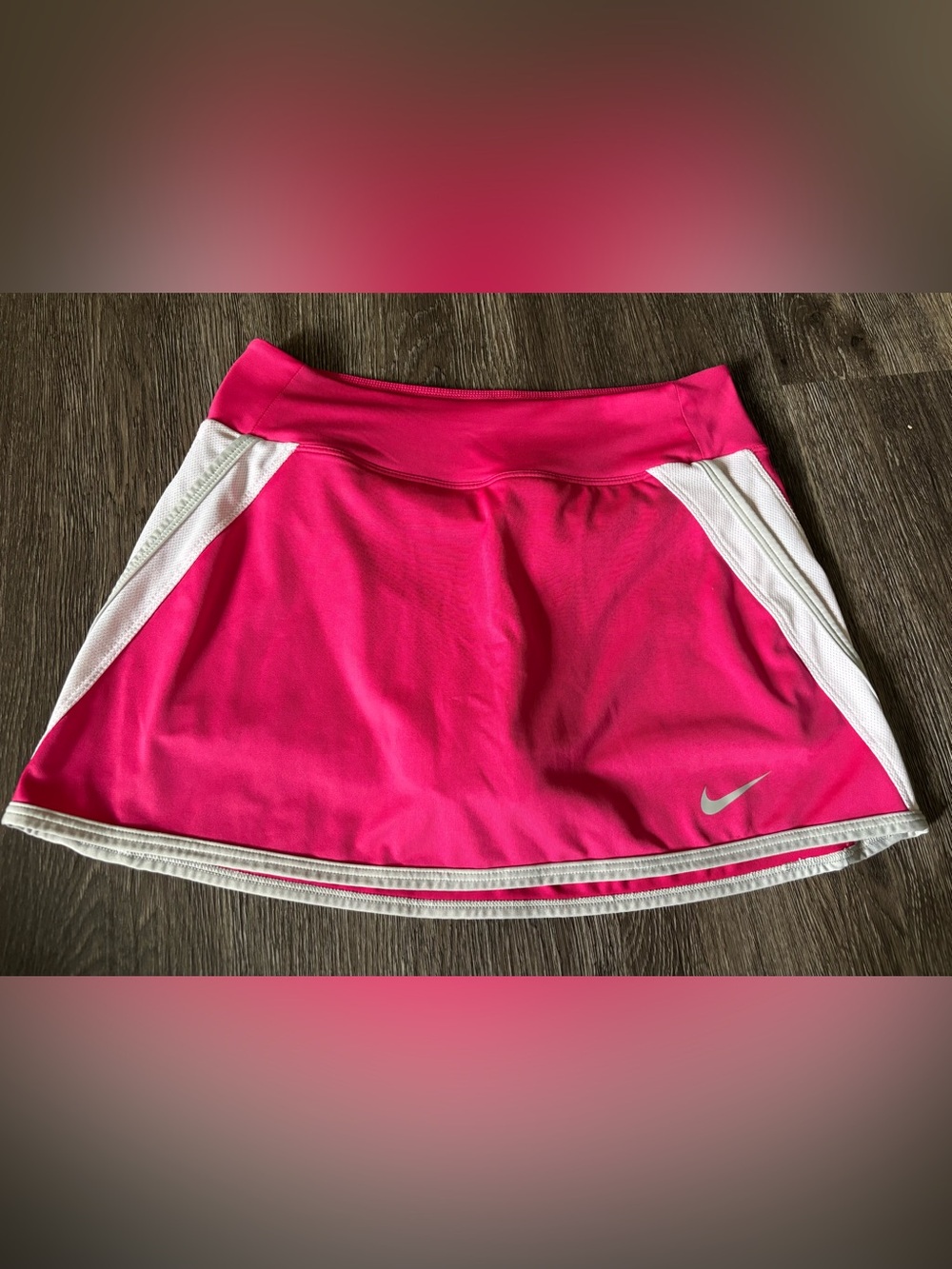 Nike Hot Pink Dri-FIT Athletic Skirt with White Logo